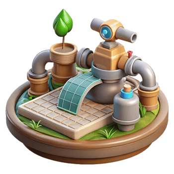 magnificent artistic Automated Irrigation System Detail high quality png