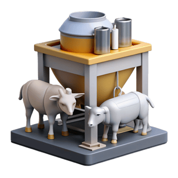 wonderful vintage Automated Livestock Feeding System original png