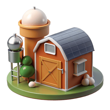 elegant vintage Automated Weather Station on Farm Cutout premium png