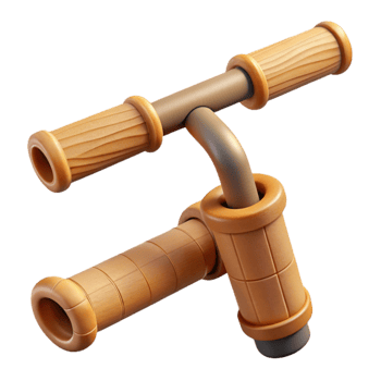 magnificent artistic Bamboo Bike Handlebar Grip Closeup Cutout premium png
