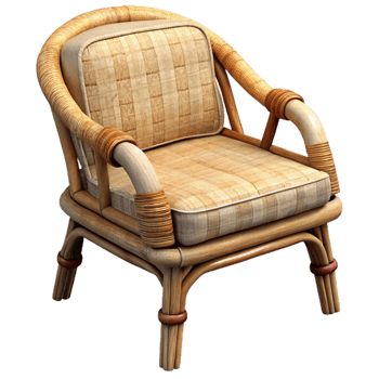 magnificent abstract Bamboo Furniture Chair Side View exclusive png