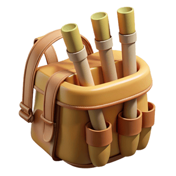 impressive artistic Bamboo Straws with Carrying Case genuine png