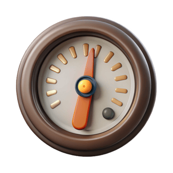 serene contemporary Barometer Dial Close Up Detailed Transparent Cutout high quality png