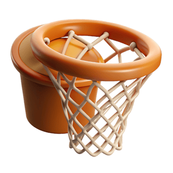 serene abstract Basketball Hoop Net Detail Cutout genuine png