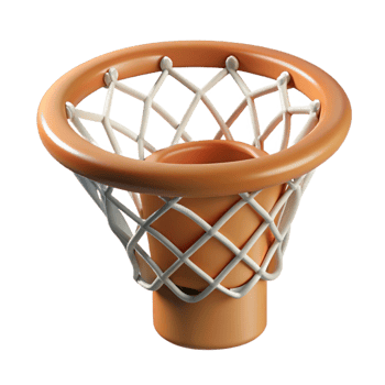stunning artistic Basketball Hoop Net Detail Cutout professional png