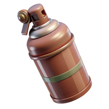 magnificent artistic Bear Spray Canister Safety Clip Visible Cutout genuine png