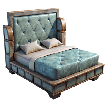 wonderful modern Bed Frame Upholstered Headboard Transparent Background high quality png