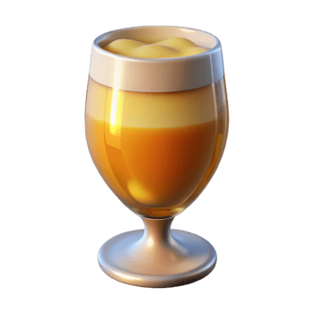 extraordinary minimalist Beer Glass with Light Reflections Cutout professional png