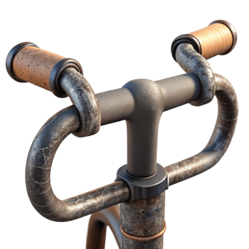 impressive classic Bicycle Handlebar Close Up high resolution png
