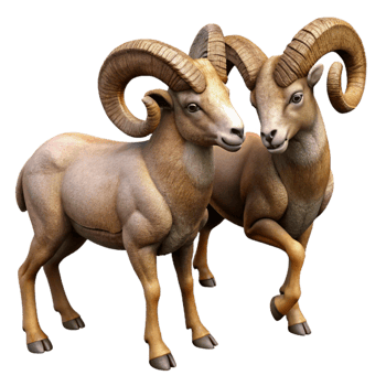 wonderful modern Big Horn Sheep Rams Fighting high quality png