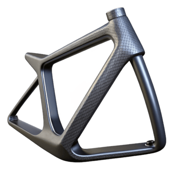elegant modern Bike Frame Carbon Fiber Close Up Transparent Background exclusive png