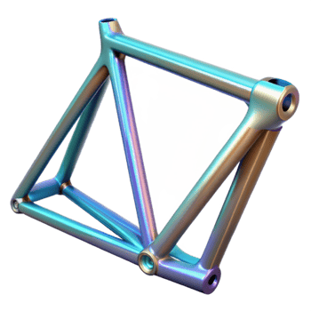 beautiful traditional Bike Frame Geometry Diagram on Transparent Background original png
