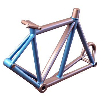 magnificent rustic Bike Frame Geometry Diagram on Transparent Background authentic png