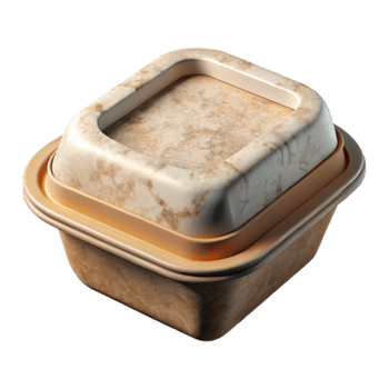 serene abstract Biodegradable Food Container with Clear Lid exclusive png