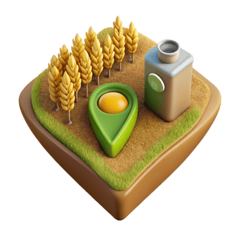 extraordinary rustic Biofuel Crops Field Aerial View Cutout high quality png