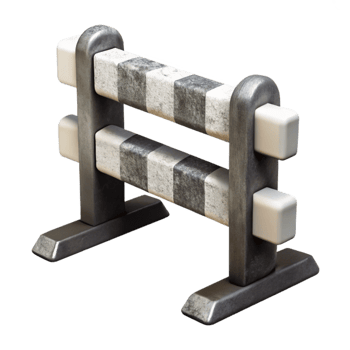 stunning rustic Black and White Hurdle Cutout high quality png