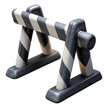 stunning abstract Black and White Hurdle Cutout high resolution png