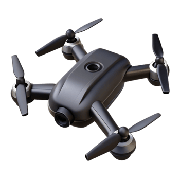 vibrant traditional Black Drone Top View Transparent Cutout Element high quality png