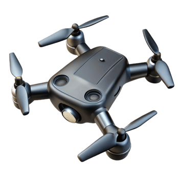 stunning rustic Black Drone Top View Transparent Cutout Element png