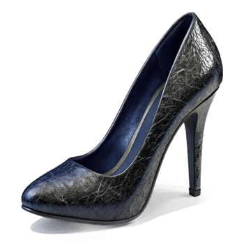 magnificent minimalist Black High Heels Side Angle Transparent Background professional png