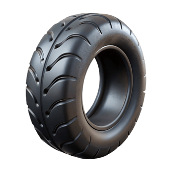stunning classic Black Tire Side View Transparent Background Cutout detailed png