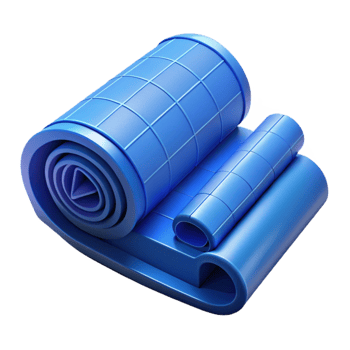 dramatic vintage Blueprints Rolled Up Element detailed png