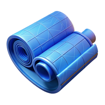 vibrant contemporary Blueprints Rolled Up Element authentic png