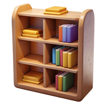 extraordinary traditional Bookshelf Open Shelves Cutout exclusive png