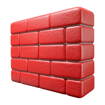 serene rustic Brick Wall Red Rough Texture Cutout high resolution png