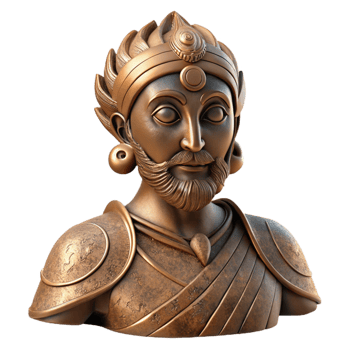 stunning contemporary Bronze Sculpture Mythological Figure Cutout premium png