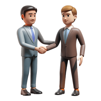 vibrant rustic Businessman Shaking Hands Silhouette high resolution png
