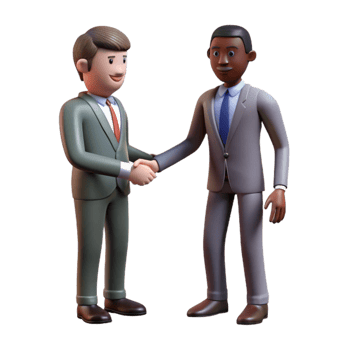 wonderful abstract Businessman Shaking Hands Silhouette png