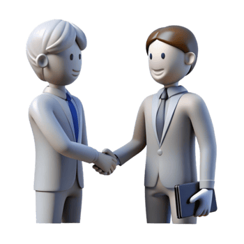 impressive classic Business Negotiation Silhouette Transparent Background png