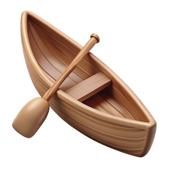 wonderful rustic Canoe Wooden Traditional Design Element original png