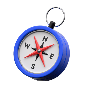 3D Compass Icon png