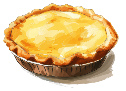 This is an image of a golden baked fruit pie png