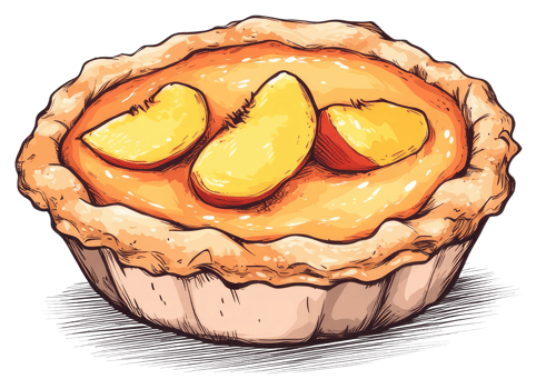 A Delicious Fruit Tart Decorated With Fresh Slices On Top png