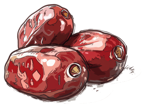Three Red Brownish Fruits Piled Together Depicted In Art png