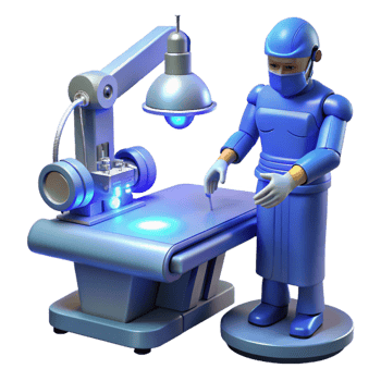 impressive contemporary A Robotic Surgeon Performing a Delicate original png