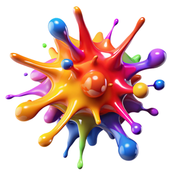 extraordinary rustic A Chaotic Explosion of Paint Splatters V professional png
