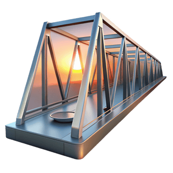 wonderful classic A Modern Glass and Steel Bridge Dramati original png