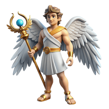 impressive modern Hermes Messenger of the Gods Wearing Win genuine png