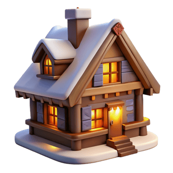 magnificent modern A Traditional Swiss Chalet Snow Covered original png