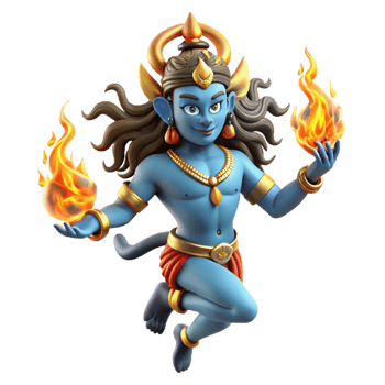 impressive creative A Dynamic Depiction of the Hindu God Shiv professional png