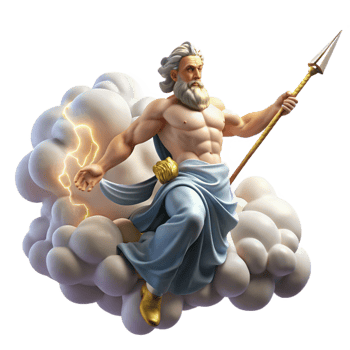 impressive artistic Zeus Hurling a Thunderbolt from Mount O authentic png