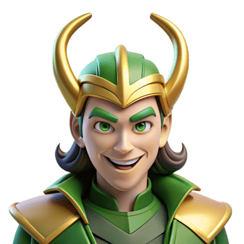 stunning rustic Loki the Trickster God with a Mischievo authentic png