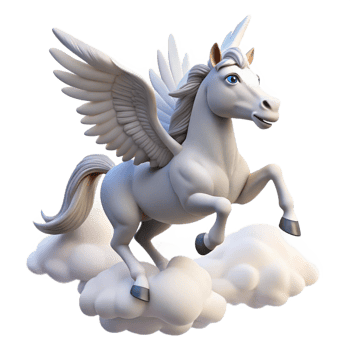 wonderful rustic A Graceful Pegasus Soaring Through the Cl professional png