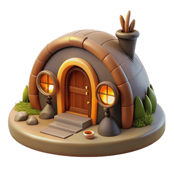 magnificent rustic A Cozy Hobbit Hole Nestled Into a Hillsi png