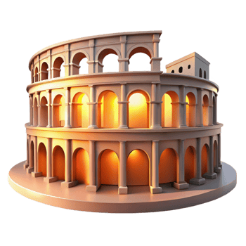 magnificent classic An Ancient Roman Amphitheater Warm Suns exclusive png