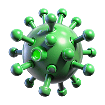 extraordinary traditional A Microscopic View of a Computer Virus I 4K png